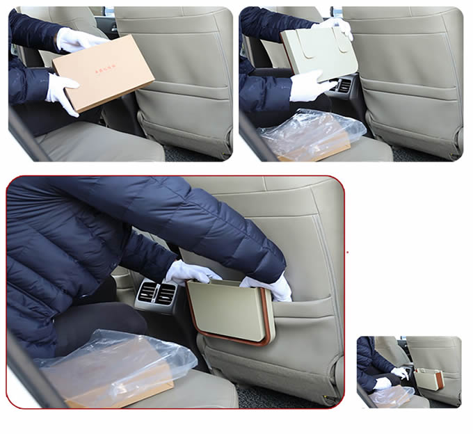  Auto Backseat Hanging Folding Debris Bucket 